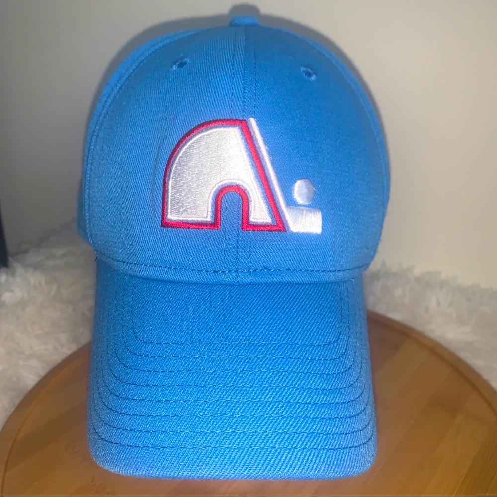 Quebec Nordiques NHL CCM Vintage Hockey Stretch Fitted Cap Hat Size M/L
